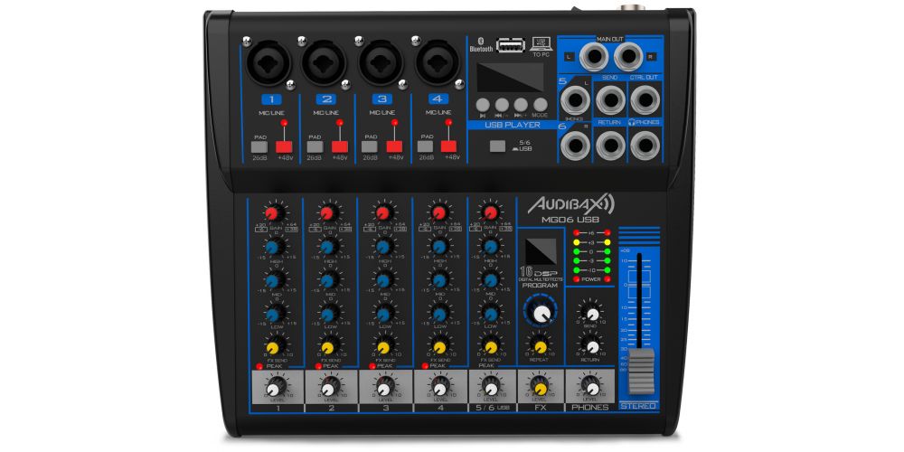 Stoptime Music Distribution -Products- Audibax MG06 USB Black