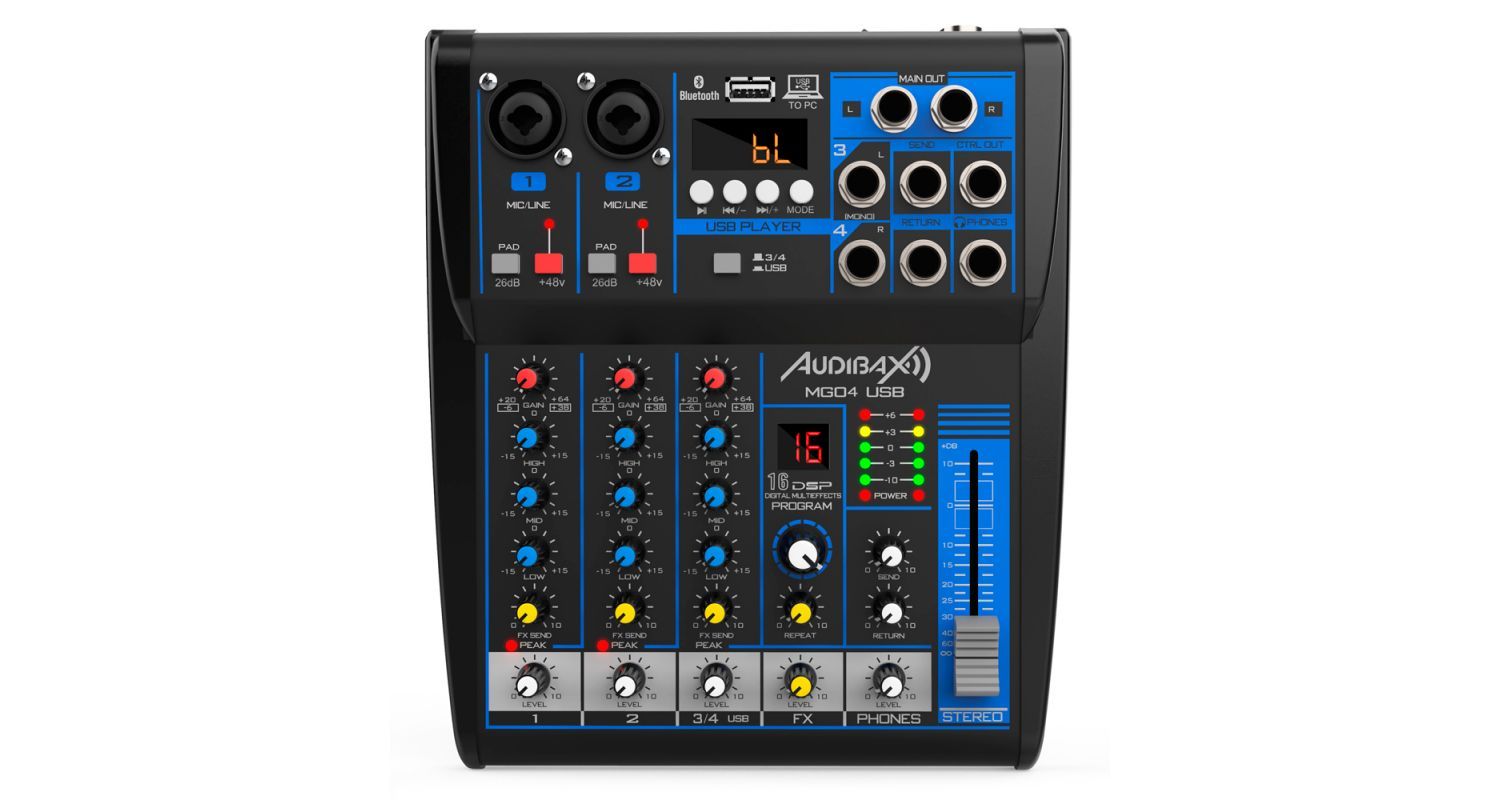 Stoptime Music Distribution -Products- Audibax MG04 USB Black