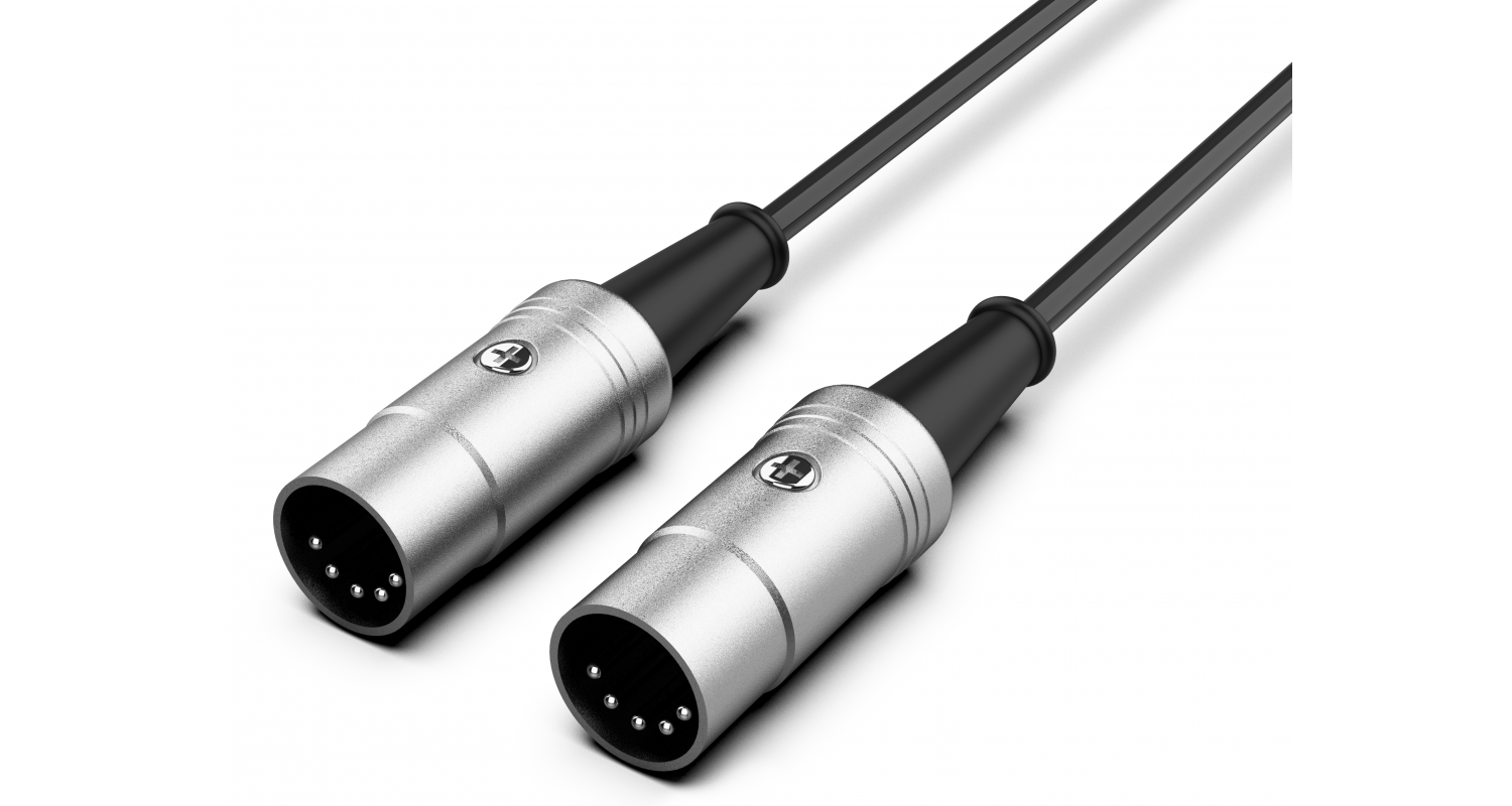 Stoptime Music Distribution -Products- Audibax Pro Series Midi Cable 3 meter Black 10088336